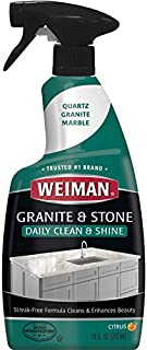 Weiman Granite Cleaner and Polish for Daily Use, Streak-Free Formula for Countertops, Marble, Quartz, Laminate, and Tile (24 Ounce)