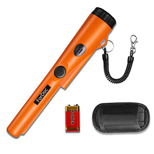 ForDoc pinpointer-2019 Design Metal detectors for Adults Kids with Belt Holster, Fully Waterproof Pinpointer-Orange