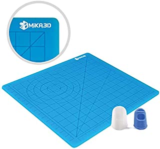 3D Printing Pen Silicone Design Mat with Basic Template, with 2 Silicone Finger Caps, Great 3D Pen Drawing Tools MIKA3D