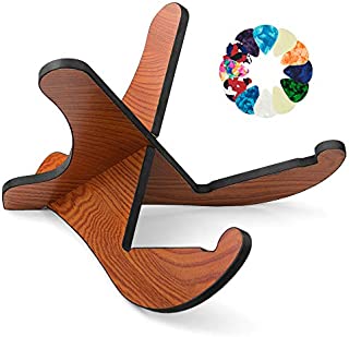 Guitar Stand,Binken Universal Acoustic Guitar Stand Wooden Guitar Rack with Guitar Picks,Portable Detachable Guitar Holder for Musical String Instrument and Acoustic Classical Bass Guitars