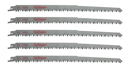 12-Inch Wood Pruning Saw Blades for Reciprocating/Sawzall Saws - 5 Pack