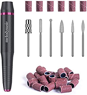 MelodySusie Electric Nail Drill USB Type, Portable Electric Nail Drill Machine for Acrylic Gel Nails, Professional Efile E File Manicure Pedicure Polishing Shape Tools for Home Salon Use, Grey