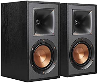 Klipsch R-41M Powerful detailed Bookshelf Home Speaker Set of 2 Black