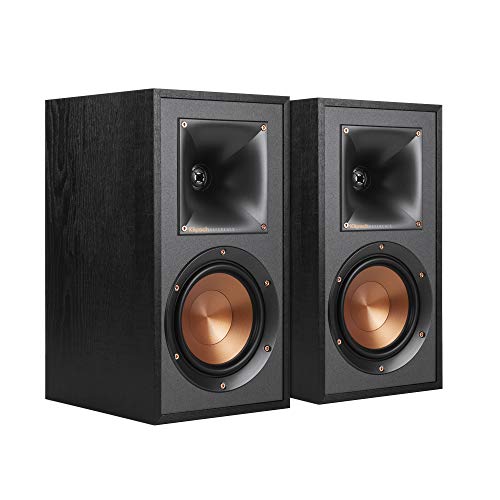 Klipsch R-41M Powerful detailed Bookshelf Home Speaker Set of 2 Black