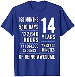 14th Birthday Gift Idea Boys Girls Of 14 Years Old T-Shirt