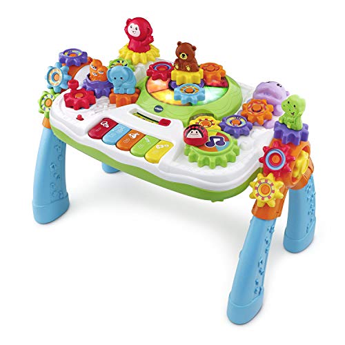 GearZooz 2-in-1 Jungle Friends Gear Park (FFP), Great Gift For Kids, Toddlers, Toy for Boys and Girls, Ages 2, 3, 4