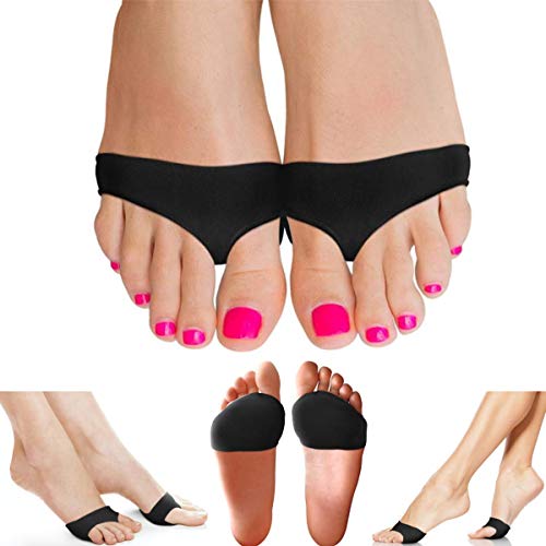 Copper Compression Metatarsal Pads for Women Men Guaranteed Highest Copper Foot Pads Ball of Feet Gel Ball of Foot Cushions Mortons Neuroma Sesamoiditis Metatarsul Incapsulitus Callus (Small/Medium)