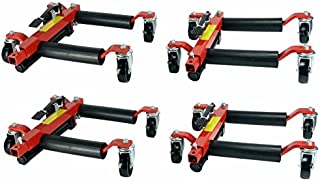 Dragway Tools (4) 12in. Hydraulic Car Wheel Dolly & 1500 lb Capacity