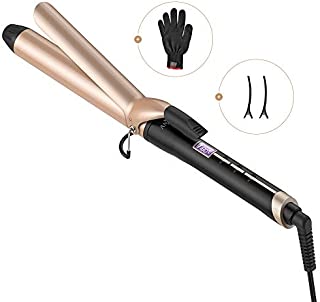 Anjou Curling Iron 1.25 inch with Tourmaline Ceramic Coating, Hair Curling Wand with Anti-scalding Insulated Tip, Hair Salon Curler Waver Maker (200 °F to 410 °F - For All Types of Hair)