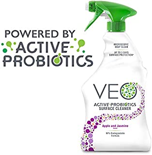 VEO Active-Probiotics All Purpose Cleaner Spray 22 Oz, Apple & Jasmine Scent