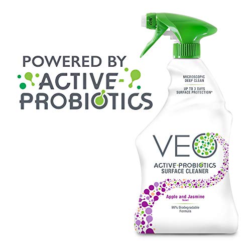 VEO Active-Probiotics All Purpose Cleaner Spray 22 Oz, Apple & Jasmine Scent