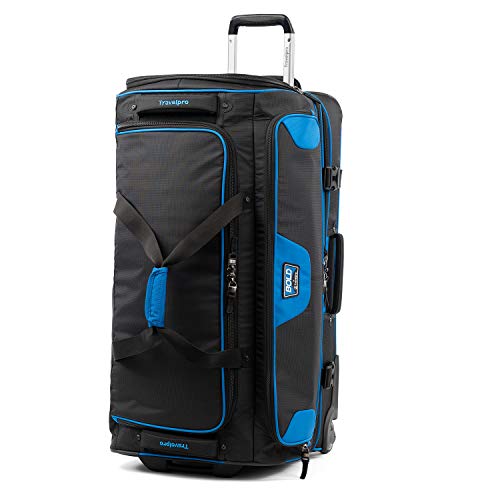 Travelpro Bold-Drop Bottom Wheeled Rolling Duffel Bag, Blue/Black, 30-Inch