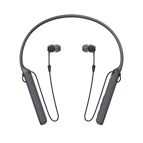 Sony Wireless Behind-Neck Headset w/Earbuds - Black - WI-C400 (Renewed)