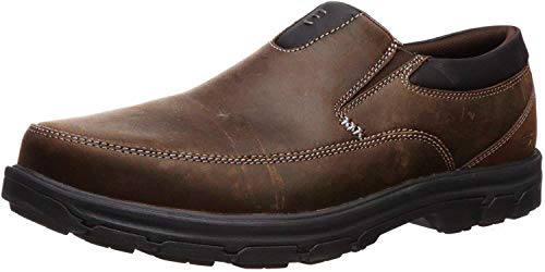 Skechers USA Men's Segment The Search Slip On Loafer, Dark Brown, 9.5 M US