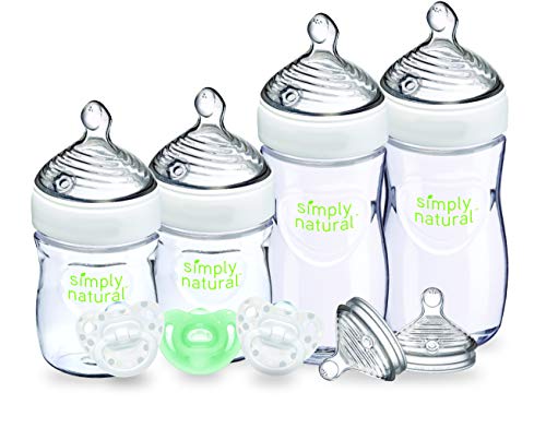 NUK Simply Natural Baby Bottle Newborn, 5 Ounce & 9 Ounce (Gift Set)