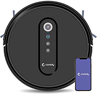 Coredy G800 Smart Navigating Robotic Vacuum, Map Intelligent Technology, Sweep and Mop Robot Vacuum Cleaner with 2000Pa Suction, Compatible with Alexa, Ideal for Pet Hair, Cleans Hard Floor to Carpet