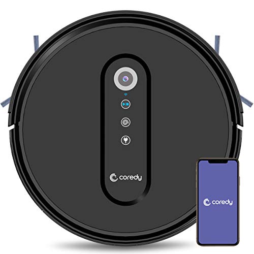 Coredy G800 Smart Navigating Robotic Vacuum, Map Intelligent Technology, Sweep and Mop Robot Vacuum Cleaner with 2000Pa Suction, Compatible with Alexa, Ideal for Pet Hair, Cleans Hard Floor to Carpet