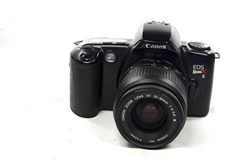 Black Canon EOS REBEL X S 35mm FILM SLR Camera Body & Lens