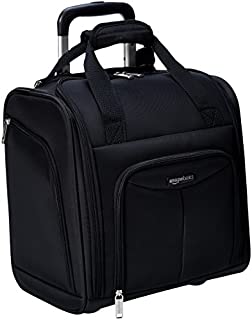 Amazon Basics Underseat Carry-On Rolling Travel Luggage Bag with Wheels, 14 Inches, Black