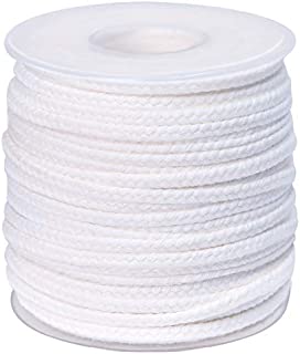 200 ft Braided Candle Wicks 100% Cotton 4 Inch 27 Ply for Candle Pillars in 2 3/8'' Inch Diameter and 200PCS Woven Candle Wick Sustainer Tabs Metal 14mm for Paraffin Wax Soy Beeswax Candle Making