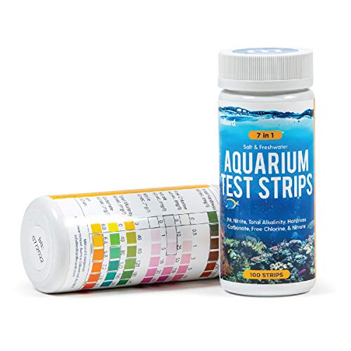 Milliard Aquarium Test Strips / 7 in 1/100 Count/for Fresh Water and Salt Water Tanks