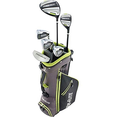 New 2019 Top-Flite Junior Boys Complete Golf Set for Ages 9-12 Years Old - Height 53'' & Up (Left)