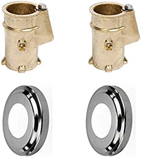 Anchor & Escutcheon Pool Rail Set, 4-Inch Anchor for 1.90-Inch Outer Diameter Tubing (Anchor-Escutcheons Set)