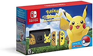 Nintendo Switch Console Bundle- Pikachu & Eevee Edition with Pokemon: Let's Go, Pikachu! + Poke Ball Plus