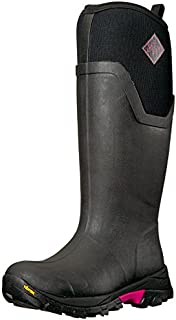 Muck Boot womens Women's Arctic Ice Tall Work Boot, Black/Hot Pink, 10 US