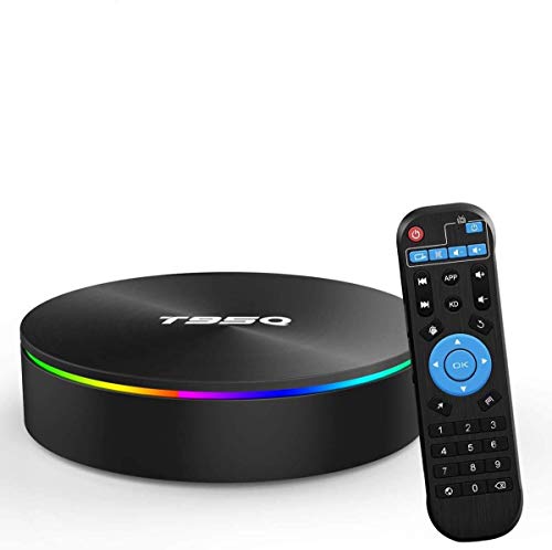 Android TV Box, YAGALA T95Q Android 9.0 TV Box 4GB RAM 32GB ROM Amlogic S905X2 Quad-core Cortex-A53 Bluetooth 4.1 HDMI 2.1 4K Resolution H.265 2.4GHz&5GHz Dual Band WiFi Smart Box