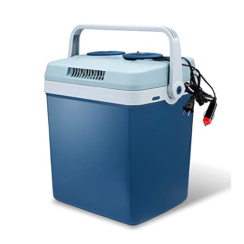 Lifestyle by Focus Electric Travel Cooler and Warmer for Car and Home - 27 Quart (25 Liter) Holds 30 Cans - Dual 110V AC House and 12V DC Vehicle Plugs