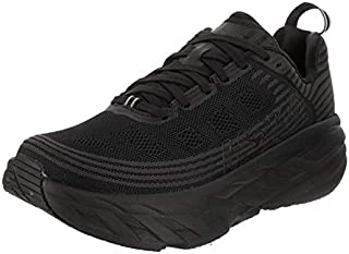 HOKA ONE ONE Womens Bondi 6 Black/Black Running Shoe - 9.5