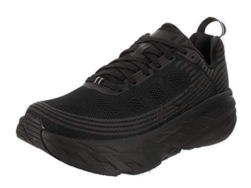 HOKA ONE ONE Womens Bondi 6 Black/Black Running Shoe - 9.5