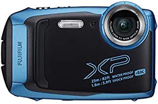 Fujifilm FinePix XP140 Waterproof Digital Camera w/16GB SD Card - Sky Blue