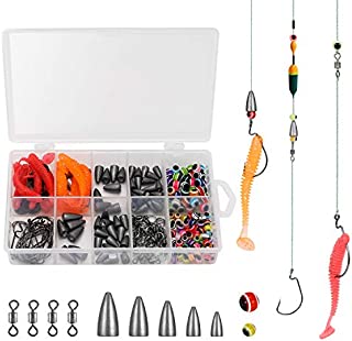 Magreel Fishing Tackle Kit 229pcs, Texas and Carolina Rig Kit