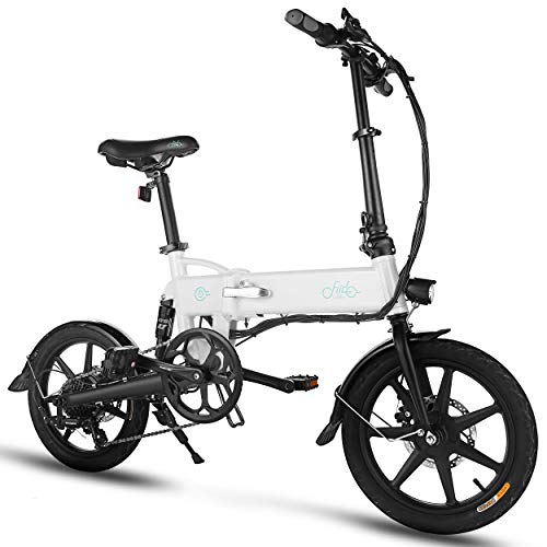 FIIDO Folding EBike, 250W Aluminum Electric Bicycle with Pedal for Adults and Teens, 16