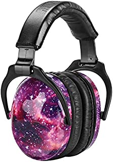 ZOHAN EM030 Kids Ear Protection Safety Ear Muffs, [Upgraded] Hearing Protectors for Children Have Sensory Issues, Adjustable Noise Reduction Earmuffs for Concerts, Fireworks, Air Shows - Nebula Print