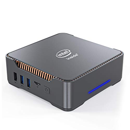 Mini PC, Intel Celeron J3455 Processor(up to 2.3GHz) Windows 10(64-bit) Mini Desktop Computer with HDMI/VGA Port,4GB DDR3/64GB eMMC,Gigabit Ethernet,Dual Band Wi-Fi,Bluetooth 4.2,4K HD