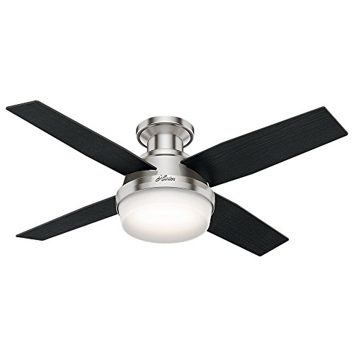 Hunter Fan Company 59243 Hunter Dempsey Indoor Low Profile Ceiling Fan with LED Light and Remote Control, 44
