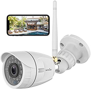 Outdoor Security Camera, Wansview 1080P Wireless WiFi Home Surveillance Waterproof Camera with Night Vision, Motion Detection, Remote Access, Compatible with Alexa-W4