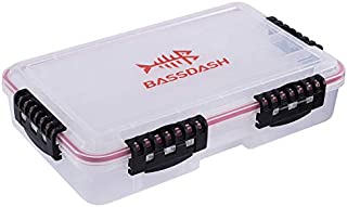 Bassdash 3600 3670 3700 Tackle Storage Waterproof Utility Tackle Boxes Fishing Lure Tray with Adjustable dividers