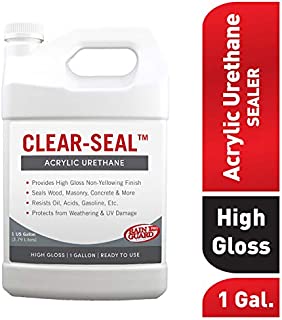 Rainguard International CU- 0101 Seal Acrylic Urethane Coating High Gloss 1 gal (Ready to Use), Clear Coat Sealant