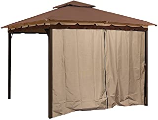 Add Privacy to Your 10 x 12 Gazebo with This Four Pack of Easy to Install Privacy Panel Side Walls Including Snap-on Rings