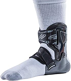 Ultra Zoom Ankle Brace for Injury Prevention, Provides Support and Helps Prevent Sprained Ankles in Volleyball, Basketball, Football - Supportive, Secure Brace for Athletes - Black, Small/Medium