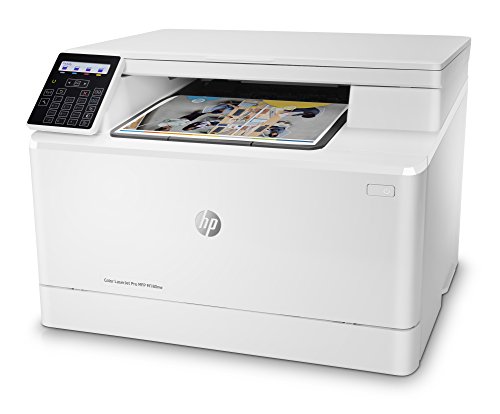 HP Color Laserjet Pro M180nw All in One Wireless Color Laser Printer with Mobile Printing & Built-in Ethernet, Amazon Dash replenishment ready - White (T6B74A)