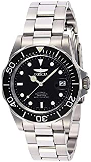 Invicta Men's 8926 Pro Diver Collection Automatic Watch, Silver-Tone/Black Dial/Half Open Back