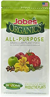 Jobes Organics 09526 Organic All Purpose Granular Fertilizer 4-4-4, 4 lb