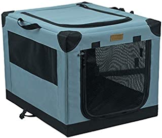 Akinerri Folding Soft Dog Pet Crate Kennel,Soft Collapsible Dog Crate and Kennel with Leak Proof Bottom for Indoor or Travel Use