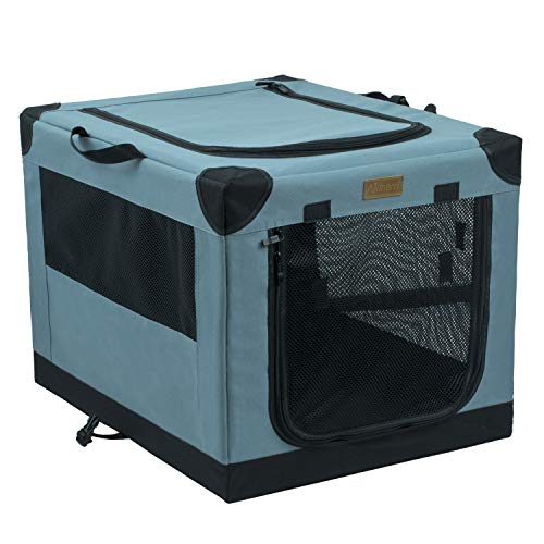 Akinerri Folding Soft Dog Pet Crate Kennel,Soft Collapsible Dog Crate and Kennel with Leak Proof Bottom for Indoor or Travel Use