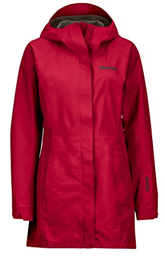 Marmot Women's Essential Lightweight Waterproof Rain Jacket, GORE-TEX with PACLITE Technology, Dark Raspberry, Large